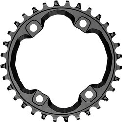 absoluteBLACK Round 96 BCD Asymmetric Chainring for Shimano XT M8000/SLX M7000